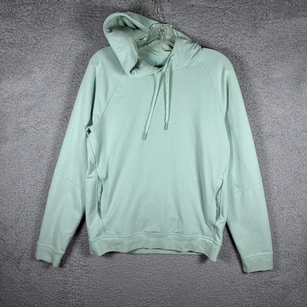 Lululemon Mens City Sweat Pullover Hoodie Mint Green Size M Raglan Sleeve